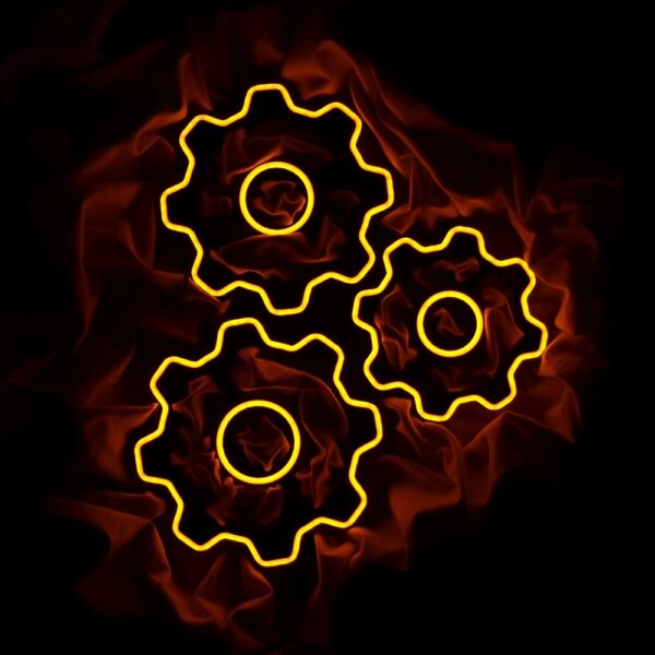 Neon Koła Zębate